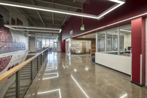 Cherry Creek Innovation Center Polished Concrete Elevated Deck