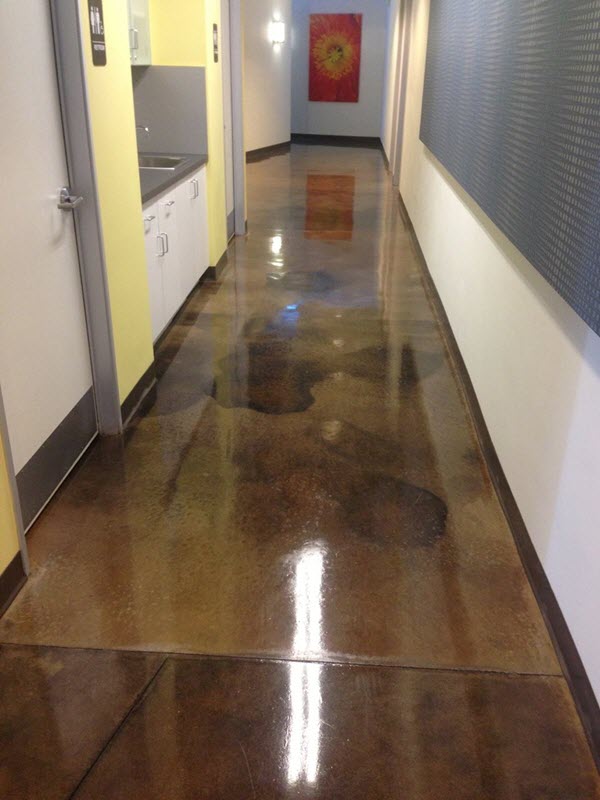 Concrete Floor - Polished and Acid Stained