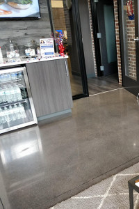 Dental Office Polished Concrete Waiting Area