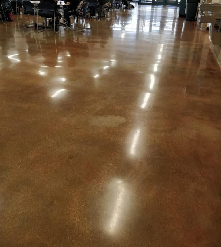 Fort Lupton High School - Polished Concrete Floor Lunch Room