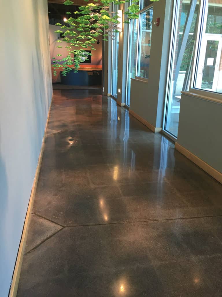 Longmont Museum Polished Concrete Floor